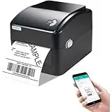 vretti Bluetooth Etikettendrucker, DHL Thermodrucker 4x6 | 99,99% Scansicherheit | 3X längere Druckkopflife | Tonerfrei & 70% Kosteneinsparung