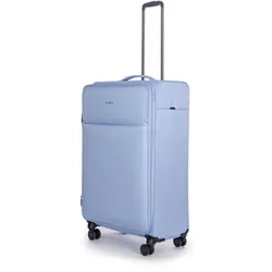 Stratic Reisekoffer  Light + Trolley 80 cm  erweiterbar  4 Rollen 90 l - Blau