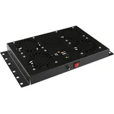 Lanview RAF120BL-UK. Lüftertafel, Schwarz, 3,32 kg - Schwarz