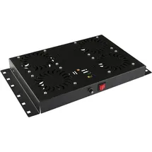 Lanview RAF120BL-UK. Lüftertafel, Schwarz, 3,32 kg - Schwarz