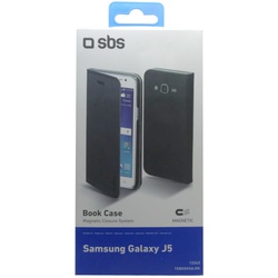 SBS Book Case Flip Case magnetisch Samsung Galaxy J5 schwarz