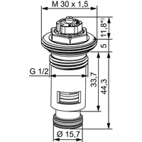 HEIMEIER Thermostat-Oberteil VHV8S für Lyngson 4365-00.300