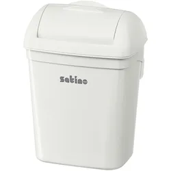 Satino Abfalleimer Hygiene 332560 8l weiß