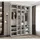 abiks möbel Drehtürenschrank COMO 170 x 245,5 x 50 cm Weiß/Gold
