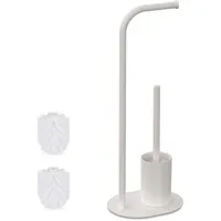 Relaxdays WC Garnitur, HxBxT: 64,5 x 23 x 17