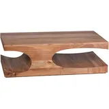 Wohnling Couchtisch Massivholz akazie 118,0 x 70,0 x 38,0 cm