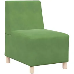 vidaXL Sofa-Stuhl ohne Armlehnen Hellgrün 55 cm Samt