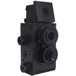 MENDUNER Klassische Retro-TLR-Filmkamera mit Dual-Objektiv-Hüfthöhenrahmen für Einfache Fotokomposition, Ideal für Heimwerker