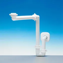 Raumsparsiphon für Waschbecken und Möbelwaschtisch