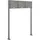 AL Briefkastensysteme 3er Premium Standbriefkasten Aluminiumgrau inkl. Zeitungsfach