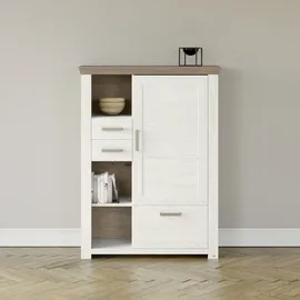 Set One by Musterring Highboard York Dekor Pino-Aurelio / Eiche Nelson