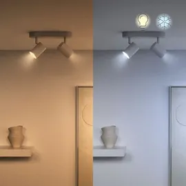 WIZ Tunable White & Color GU10 60W - GU10 Spot mit Glaslinse - 2er-Set - Weiß