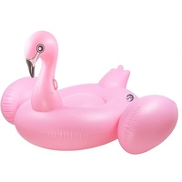 Beach Toy® – Aufblasbare Luftmatratze, Flamingo, für 2–3 Personen, Größe XXL: 190 x 190 x 130 cm