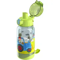 HABA 304486 - Trinkflasche Traktor, 400ml Kinder-Trinkflasche mit Traktor-Motiv, Kindergeschirr