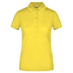 Damen Aktiv Poloshirt JN574, sonnen-gelb, Größe L - sonnen-gelb - L