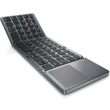 Aplic faltbare Mini Bluetooth Tastatur mit Touchpad - faltbares Keyboard im Super Slim Design