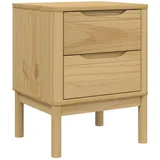 vidaXL Nachttisch Wachsbraun 45x39x57 cm Massivholz Kiefer