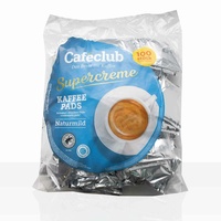 Cafeclub Kaffee-Pads Supercreme mild -100Stk einzeln verpackt, Pad für zb Senseo