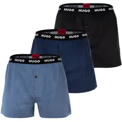 HUGO Boxershorts "Web-Boxershorts Woven Boxer Triplet 3er Pack"