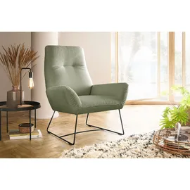 KAWOLA Sessel BISA Cord 82 x 102 x 70 cm Grün