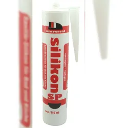 Sanitär-Silikon, 310 ml, transparent Silikon Sanitär-Silikon Dichtung verfugen versiegeln Dichtstoff Fugenabdichtung