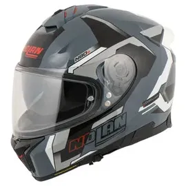 Nolan N80-8 Wanted N-Com Helm, schwarz-grau-rot, Größe XS