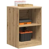 vidaXL Garagen-Aufbewahrungsschrank Artisan-Eiche Massivholz Kiefer, Schrank, Werkzeugschrank, Lagerschrank, Garagenschrank, Aufbewahrungsschrank