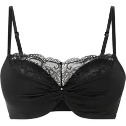 bonprix Push-up BH in Bandeau-Optik, schwarz, 80A