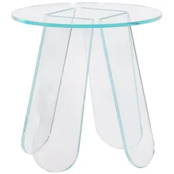 Beistelltisch Walt aus Kunststoff, Transparent