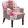 Beliani Sessel MANDAL Stoff 0 x 0 x 0 cm Rosa