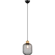 Trio Calimero 1-flg. Ø 18 cm rund schwarz Metall/Holz
