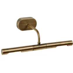 Bilderleuchte Antik Messing, 35Cm Antique Brass plattiert Baustahl dimmbar