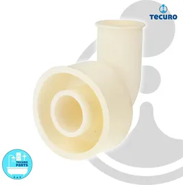 tecuro WC-Spülrohrverbinder - Winkelform - Ø 48/28