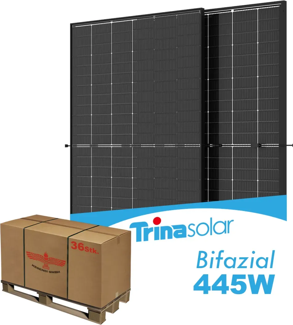 Palettenabnahme Trina 445W Solarmodul Bifazial Vertex S+ Glas Glas TSM-445NEG9RC.27