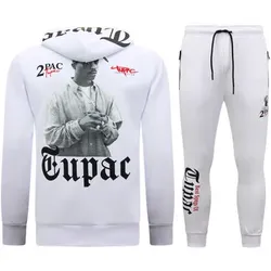 Top Star  Jogginganzüge Jogginganzüge 's Tupac Pac  in Weiss, EU XXL