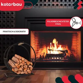 KOTARBAU Kaminholzregal Stahl 60 x 60 cm Schwarz