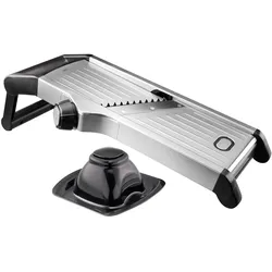 GEFU Gemüsehobel »WELO«, (Set, Gemüsehobel, Schneidplatinen), geeignet für Zwiebeln, Gurken, Kohl, Karotten, Kartoffeln, Äpfel GEFU Silber