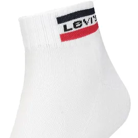 Levi's LEVIS MID CUT SPRTWR LOGO Sneakersocken 2er Pack Weiß 39-42