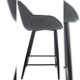 CLP Barhocker Gibson Dunkelgrau Stoff