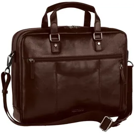 LEONHARD HEYDEN Henkeltasche Roma Zipped Briefcase 2 Compartments Brown
