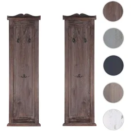 MCW Wandgarderobe T33 109 x 28 x 4 cm Braun Shabby