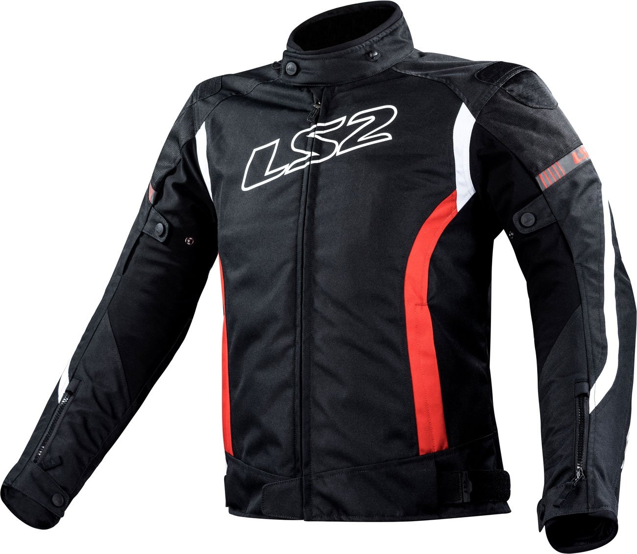 LS2 Gate, veste textile imperméable - Noir/Gris Foncé - 5XL