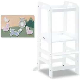 hauck Kinderstuhl Learn N 46 x 54 x 90,50 cm Buche massiv weiß