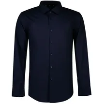 Boss H-hank Kent Langarmhemd Dark Blue 41 Regular