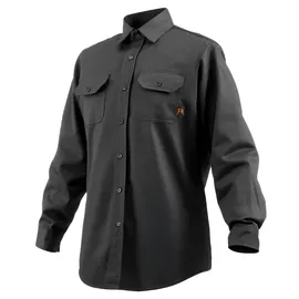 Vevor Flammhemmende Schweißerjacke, 7 oz. FR-Arbeitsjacke für Herren, maschinenwaschbares hitzebeständiges Schweißershirt aus Baumwolle, erfüllt ATPV 9,2 cal/cm2 Lichtbogenbewertung – Größe L
