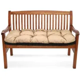 Amazinggirl Bankauflage Sitzkissen Outdoor Hollywoodschaukel Kissen 120x50 cm - Sitzpolster Bank Polster für Sitzbank Gartenbank und Paletten Bankkissen Indoor und Outdoorkissen Beige