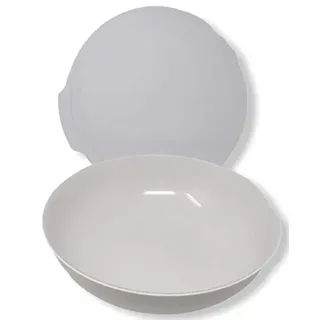 Tupper TUPPERWARE Servier-Schüssel ALLEGRA 275ml 275 ml edel glänzend Schüssel mit Deckel weiß Perle Glanz