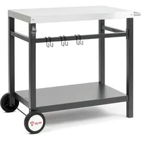 BBQ-Toro Beistelltisch 85 x 50 x 81 cm Stahl schwarz