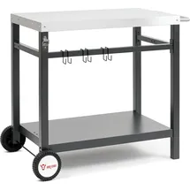 BBQ-Toro Beistelltisch 85 x 50 x 81 cm Stahl schwarz