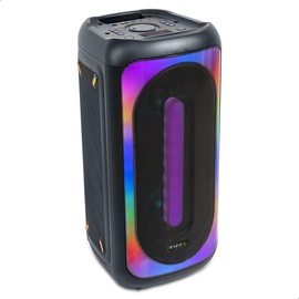 Ibiza Sound MERCURE50 - Batteriebetriebener 500-W-Lautsprecher mit Lichteffekten, Bluetooth, SD, USB, TWS-Funktion - Schwarz